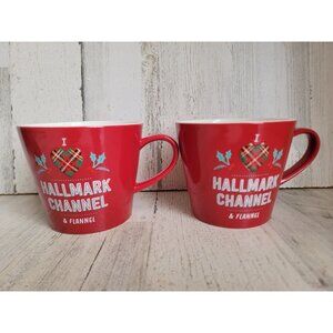 I heart Hallmark channel flannel mug Xmas collectible set kitchen
